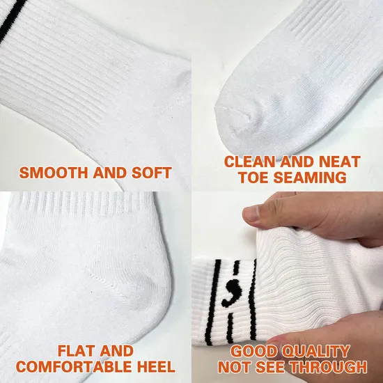 Basketball Compression Socks Low MOQ Custom Logo Sports Socks Custom Logo