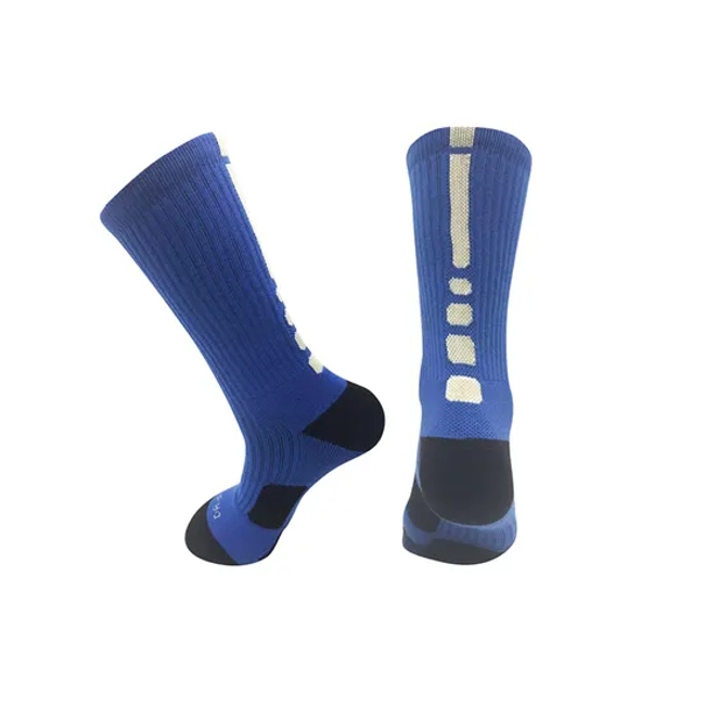 151-304# Non-Slip MID-Calf Basketball Training Socks for Adults
