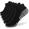 Custom Ankle Athletic Running Socks Cushioned Breathable Cotton Low Cut