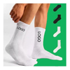 Low MOQ Design Ankle Sports Breathable Custom White Cycling Socks for Men