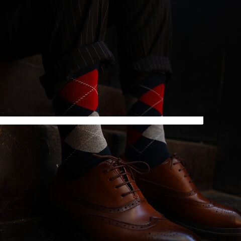 Customization Top Quality Cotton Men s Classic Style Geometric Design Knitting Breathable Anti odor Business Dress Crew Socks