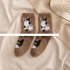 Wholesale Autumn And Winter Indoor House Keep Warm Custom Colour Crew Socks Coral Fuzzy Socks