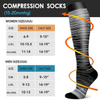Custom Knee High 20-30mmhg Circulation Support Sports Compression Socks Nurse Nylon Spandex 20-30mmhg Medical Compression Socks