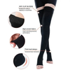 Agna Factory Price Nylon Compression Veins Stocking OEM Black Support Medical Stockings Varicose Medical Over Knee Socks 20-30mmhg