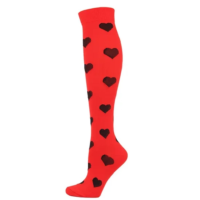 Hot Sale Compression Socks Custom Pattern and Logo Unisex Fashionable Soft Compression Sport Socks Suitable for Spring and Summer