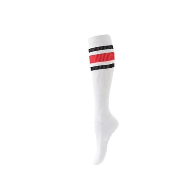 Classic Stripe Knee High Unisex Polyester Nylon Unisex Men and Women Breathable Sweat-Absorbent Compression Sports Socks