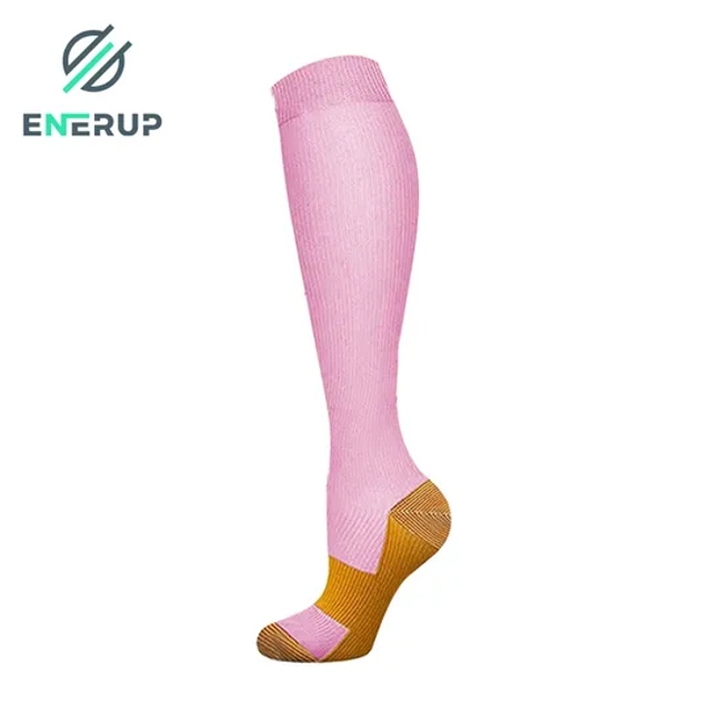 Compression Socksquick Dry Sport Copper Nylon Knee Hight Socks