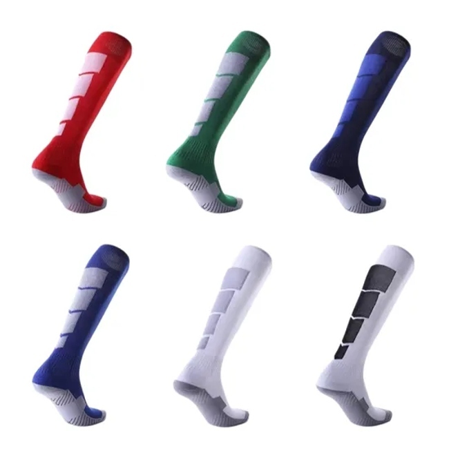 Professional Compression Football Socks Knee High Sports Thick Towel Bottom Socks