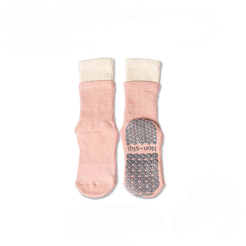 top-notch New Double Layer Yoga Socks Professional Silicone Anti-slip Pilates Socks Cotton Breathable Gym Fitness Floor Dance 