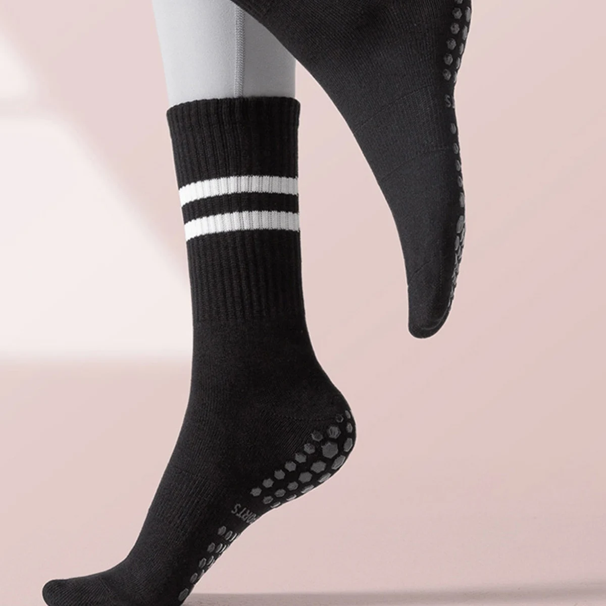 Cost-effective Anti-slip Women Sports Yoga Socks Five Fingers Silicone Non-slip Toe Socks Ballet Gym Fitness Sports Cotton 