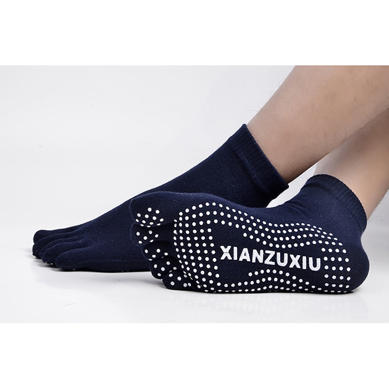 high-quality items Men Pilates Socks Wholesale Cotton Breathable Non-Slip Massage Yoga Socks Cotton YOGA Sports Five-finger 