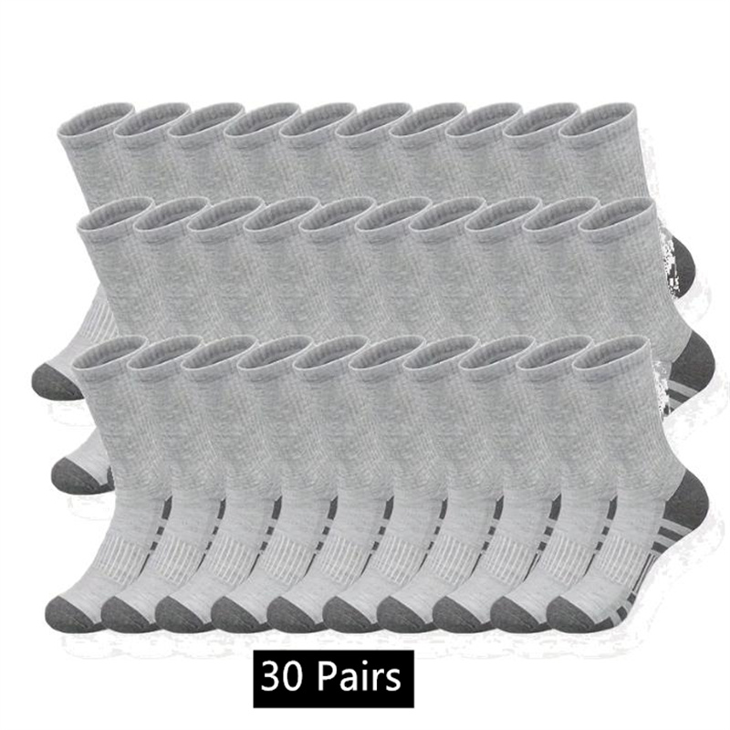 value for money Men's Classic Crew Socks Unisex Sports Socks for Men Running Basketball Anti slip Outdoor Breathable Man 