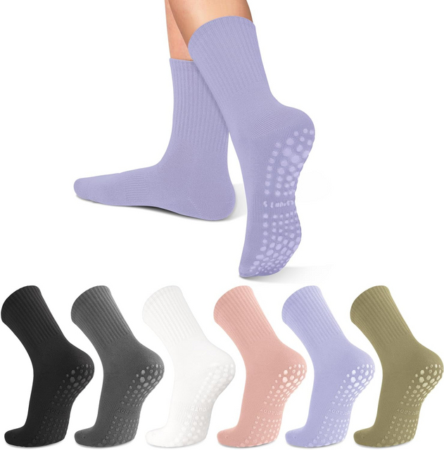 made-to-order of women's yoga socks, solid color midsole anti slip grip yoga Pilates ballet 