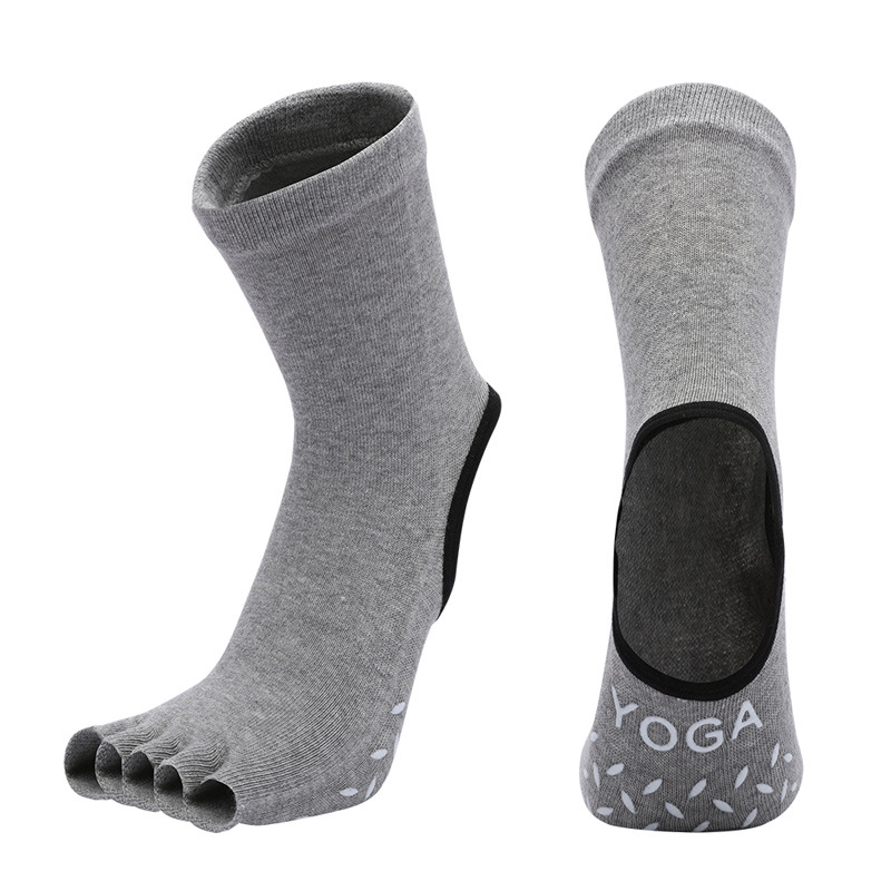 Popular Item Socks pcs Cotton Solid Breathable Mid-calf Color Yoga Striped Anti-slip Sports Socks Pilates Socks Dance Fitness 