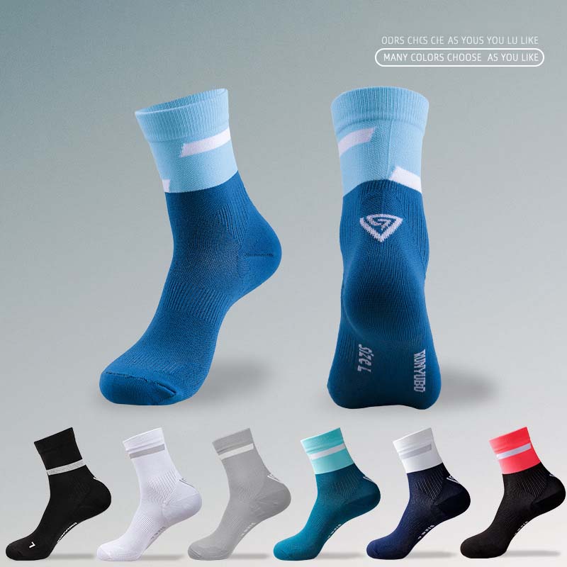 prompt dispatch Men Sport Running Socks Outdoor Cycling Socks Breathable Cotton Men Basketball Socks Camping Fitness No Show 
