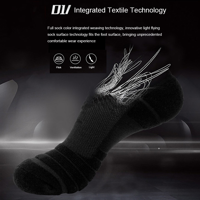 budget-friendly Professional Fitness Sports Socks Towel Bottom Non Slip Running Socks Men Women Short Quick Drying Basketball 