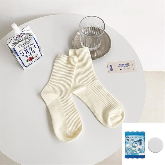 Quick Delivery made-to-order Spring Girls Socks Retro Maillard Color Ruffle Socks Children's Calf Socks Cotton Socks 