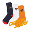 High Quality Fashion Unisex Embroidery Cartoon Sock 100% Cotton Non-Slip Sports Sock Custom Men Crew Socks