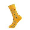 OEM Manufacturer High Quality Colorful Happy Novelty Cartoon Animal Fruits Marine Organism Crew Cotton Men Socks