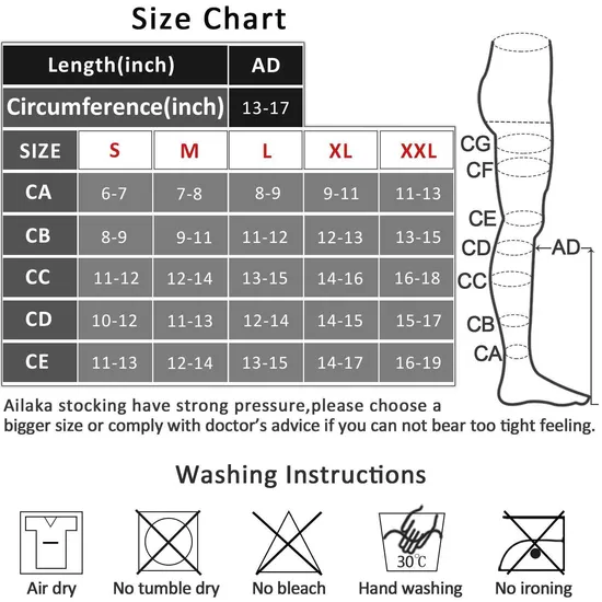 Post Surgery Custom Most Popular Adult Slim Leg Orthopedic Sports Mens Compression Socks 30-40mmhg for Women
