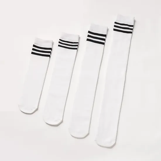 High Quality White Black Wholesale School Cotton Socks