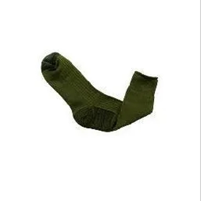 Crew Knit Cushion Cotton Men Tactical Black Boot Socks