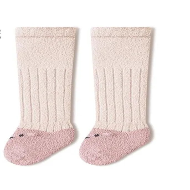 Baby Socks Autumn and Winter Coral Velvet a Class Thick Warm Over Knee Socks for Infants