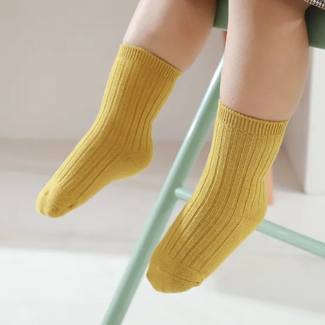 Custom Logo Autumn Winter Kids Warm Toddler Baby Socks