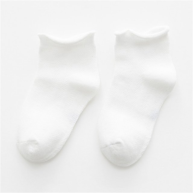 Wholesale Kids Baby Girl Frilly Ankle Socks Newborn Infant Toddler Little Girl Casual Summer Cotton White Socks For Girls