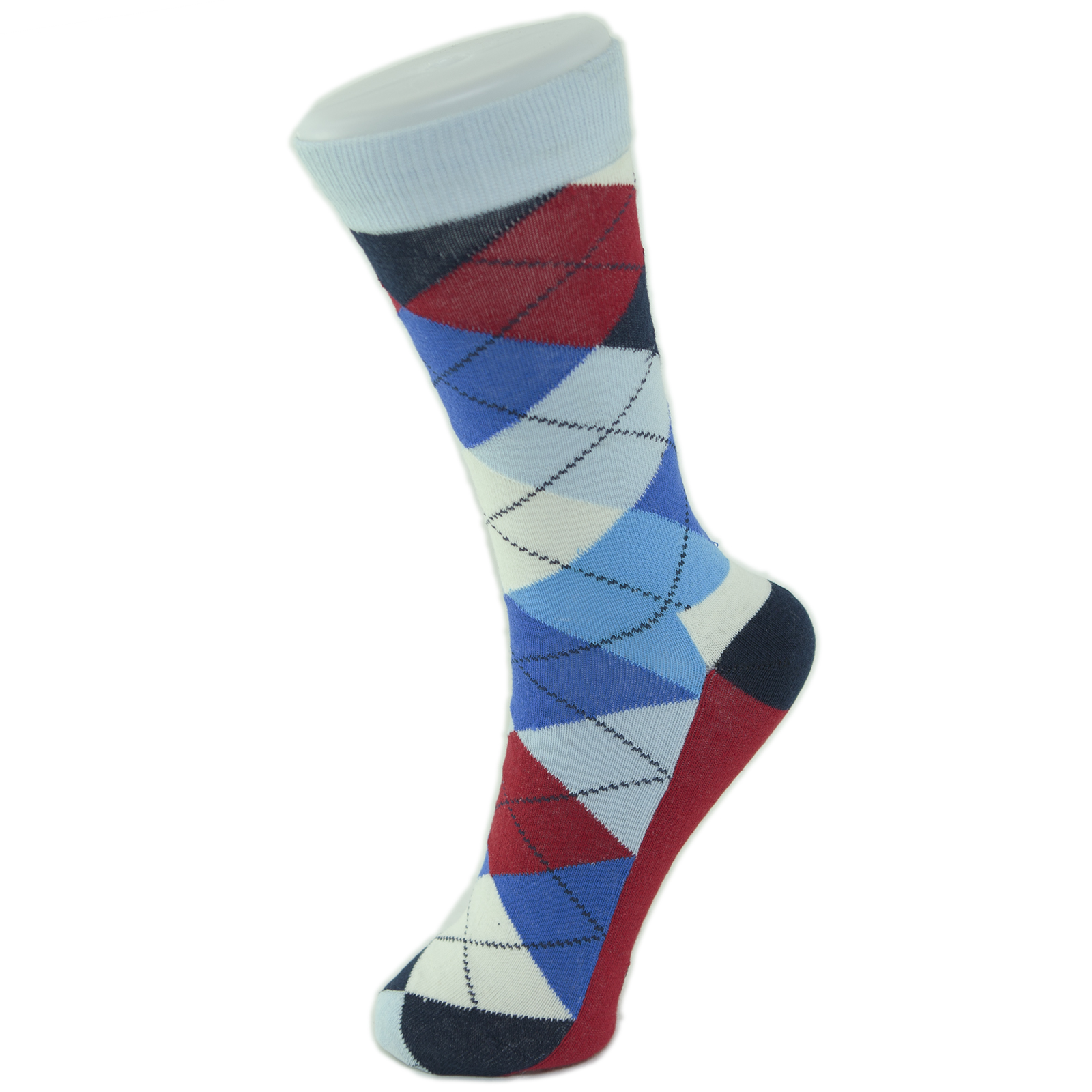 Custom-made Wholesale Design Various kinds mens colorful high quality striped pattern tube socks