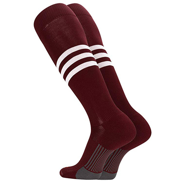 Sock style pattern customization colorful tube three stripes knee high socks