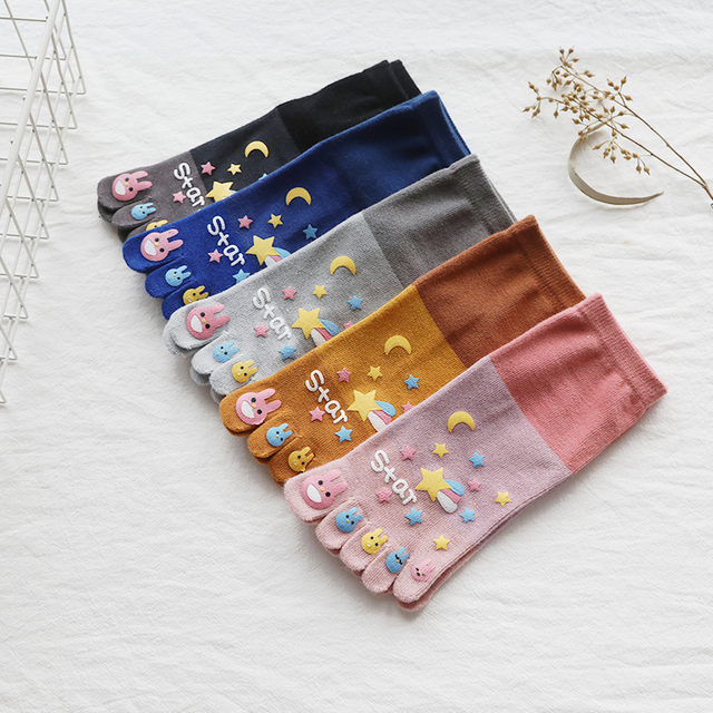 Yiwu trade market wholesale sock Spandex cotton hosiery toe socks run online japan