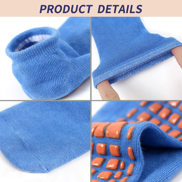 Best Price Yoga Pilates Trampoline women Socks for AdultChild Silicone Anti Slip Grip Cotton Socks Floor Foot Massage Ankle 