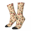 custom printing Old School Tattoo Beige Socks Male women Autumn Stockings 