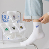 customized packaging Socks women Embroidered Ankle Socks Cartoon Cotton Sports Sock Crew Socks Korean Fashion 