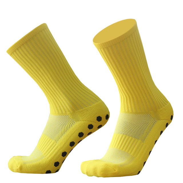 Best Price New Solid Color Hexagon Dispensing Sports women Football Socks Round Silicone Suction Cup Grip Anti Slip Soccer 