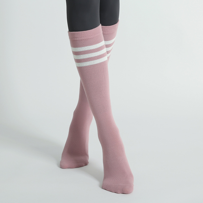 regular orders Autumn Winter Women Yoga Socks Striped Cotton Fitness Breathable Pilates Socks Middle Tube Non Slip Gym Dance