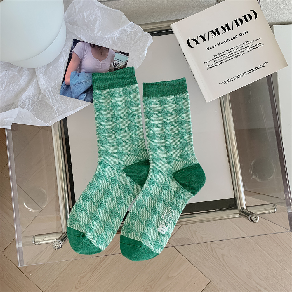 cost-effective Fashion Socks For women Fresh New Spring Colorful Socks Breathable Casual Korean Style Mixed Color Long Ladies 