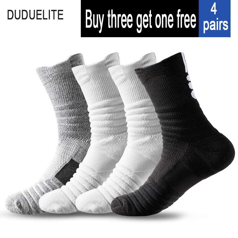  Professional Basketball Socks Elite Basketball Sports Socks Protective Wicking Men Outdoor Cycling Climbing 