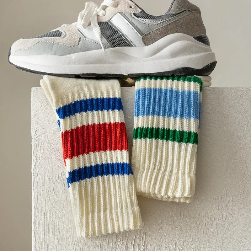  Men Women Adult Sports Soccer Socks Anti slip Stripe Basketball Running Football Athletic Gym Breathable Compression 