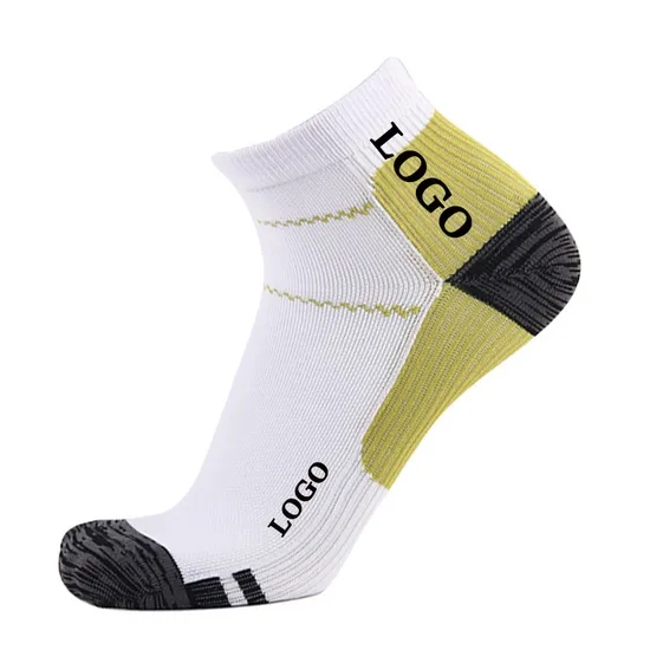 Custom Personalized Logo Made Printed Nylon Material Crew Sublimated Men and Women Sports Sock