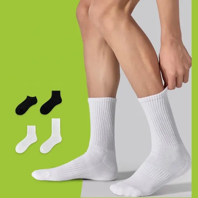 OEM&ODM Make to Order Socks-Stocking Cushion Wholesale Crew Combed Cotton Logo Unisex Sports Designer Unisex Men Women Custom Socks