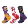 Fashion Casual Basketball Team Number Sports Crew Socks for Men