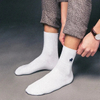 Custom Socks Embroidery Logo Socks Men Combed Cotton Embroidered Middle Tube Men Crew Socks Custom Logo