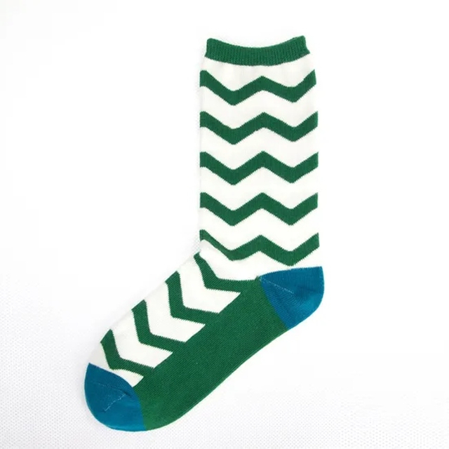 Men Women Unisex Jacquard Cotton Daily Casual Crew Socks