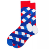 Wholesale Funny Crazy Colorful Socks Mens Fashion Dress Cottonsocks Crew Happiness Socks Stock for Men