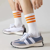 Customized Logo Jacquard Embroidery Casual Sweat Absorbing Breathable Sports Crew Socks Men