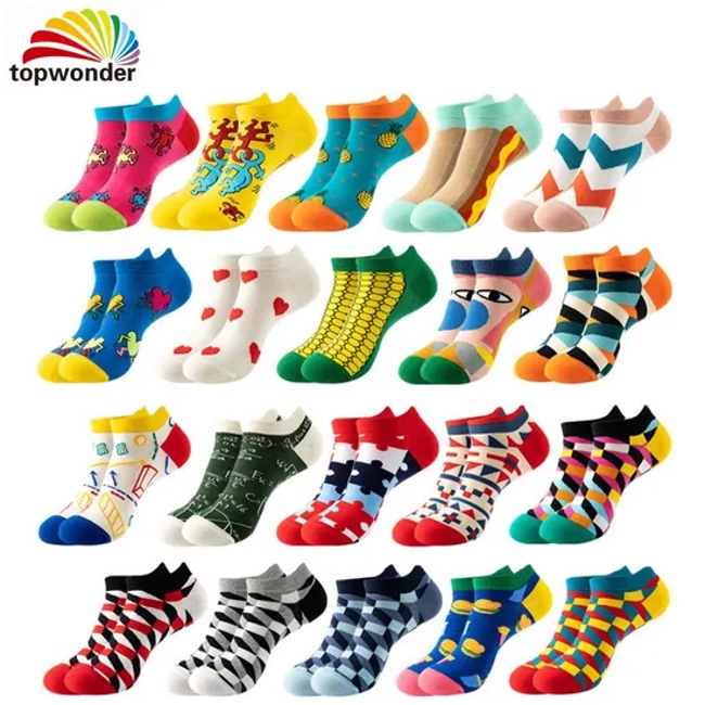 Wholesale and Customize All Designs of Geometric Figure Sock, Boat Sock, Low Cut Sock, Summer Sock in Many Colors, Sizes and Material