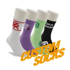 Fashion Colorful Custom Logo Letter Casual Sock Women and Men Cotton Running Sports Socks Adult Crew Socks