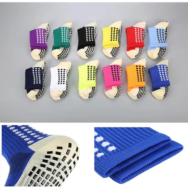 High Quality Custom Men′s Crew Sports Breathable Football Socks Non-Slip Grip Print Pattern for Spring Season with Custom Logo